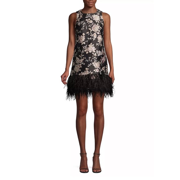 kate spade Dresses & Skirts - Kate Spade Madison Ave Chinoiserie Pamela Feather Hem Jacquard Shift Dress Sz 10